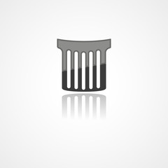 Trash can web icon