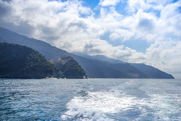 Villages on coast of La Spezia province in Luguria, Italy