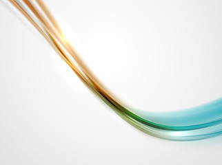 Modern curve stripes template