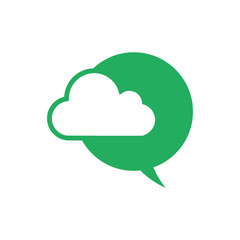 Cloud logo icon vector