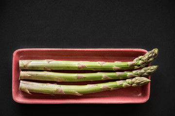 Fresh green asparagus