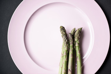 Fresh green asparagus