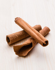 cinnamon sticks on table