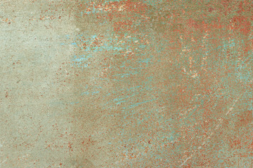Wall fragment with attritions and cracks