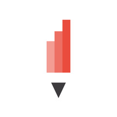 pencil logo icon vector