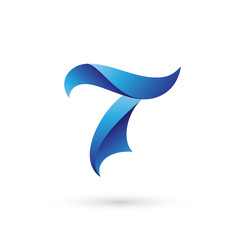 Abstract Number Seven Logo