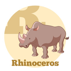ABC Cartoon Rhinoceros