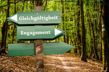 Schild 98 - Engagement