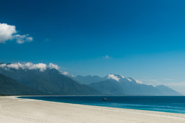 Fototapeta na wymiar Stone beach Chihsingtan Beach, Hualien, Taiwan