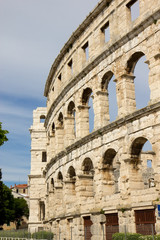Fototapeta premium Pula, Croatia - Roman amphitheatre - detail