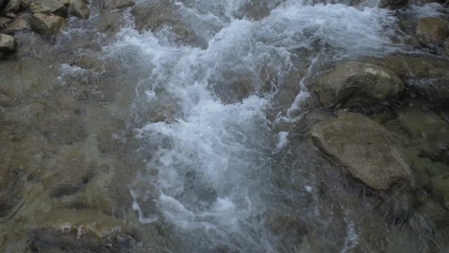 Water Running Between Stones