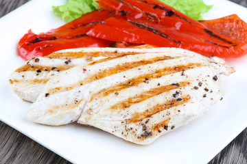 Grilled turkey steak
