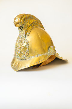 British Other Ranks Merryweather Brass Fire Helmet