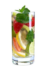 drink with ripe juicy fruits