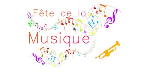 Fête de la musique multicolore