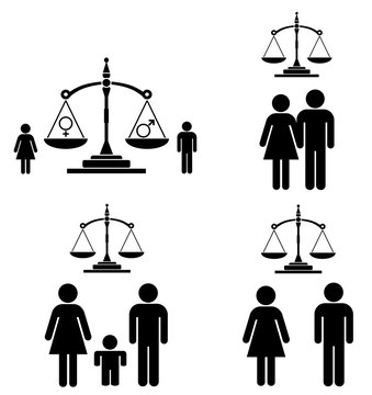 Egalité homme / femme en 4 icônes