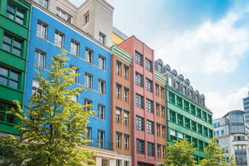 BERLIN, GERMANY-May 18: Typical Street view May 18, 2016 in Berl