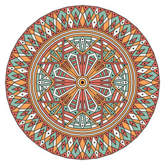 Round ethnic pattern