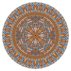 Round ethnic pattern