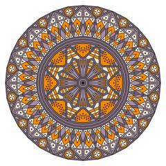 Round ethnic pattern
