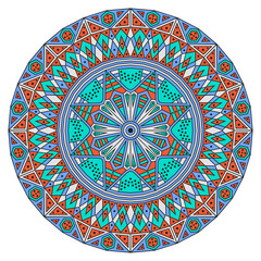 Round ethnic pattern