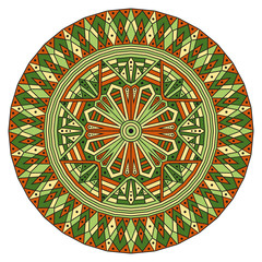 Round ethnic pattern