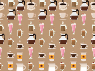 Milk. Coffee Background.
