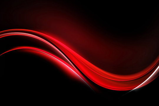 Awesome Abstract Red Wave Design © SidorArt