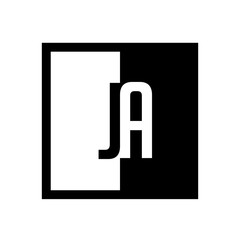 initial square half logo 