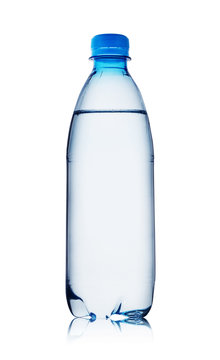 Blue bottle of water