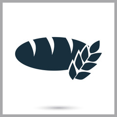 Bread icon on the background