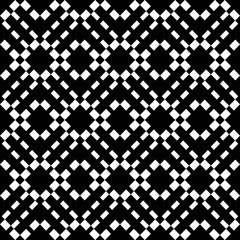 An elegant black and white vector pattern, geometric square tiles