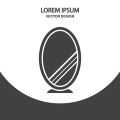 Mirror icon on tha background