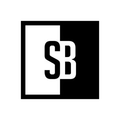 initial square half logo 