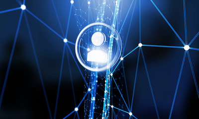 Social nets and networking concept 