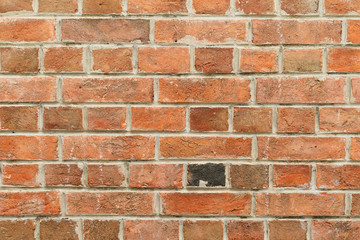 Old red brick wall