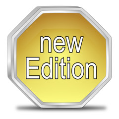 New Edition Button - 3D illustration