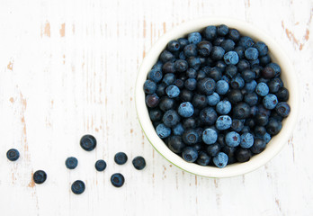 Bowl with Blueberries