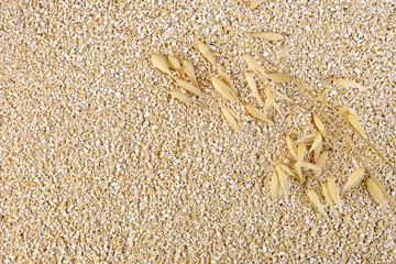 Bran small with stalk of oats