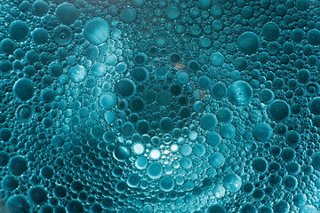 Abstract blue bubble