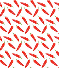 Simple chilli print. vector pattern.