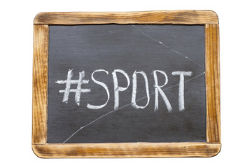 Fototapeta premium sport hashtag fr