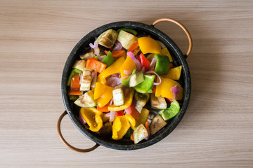Mixed pepper salad from above
