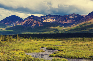 Fototapeta premium Mountains in Alaska