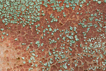 Old fiber with scratches and cracks paint. Texture, background