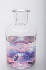 laboratory glasses on White background