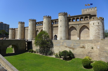 Fototapeta na wymiar The Aljaferia Palace, Zaragoza, Spain