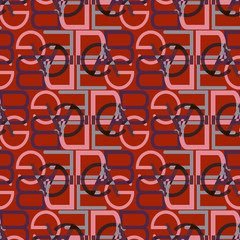 Abstract pattern of letters