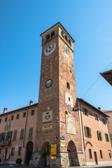 Town Tower in Cherasco, Italy

