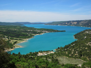 Naklejka na ściany i meble France provence - beauty sainte croix lake